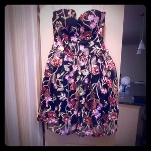 Strapless Semi-Formal Mini Dress